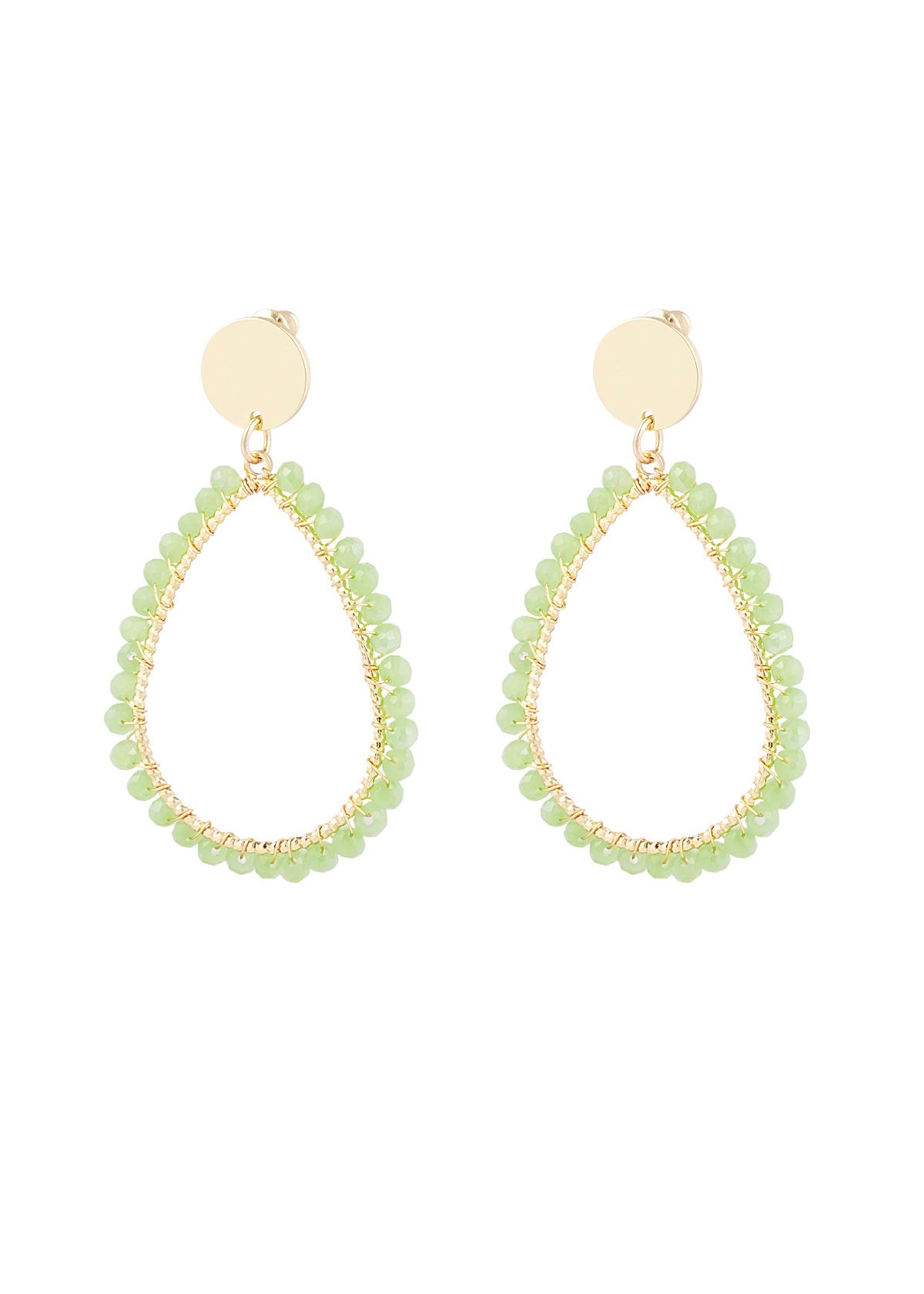 Oval Pearl Creolen