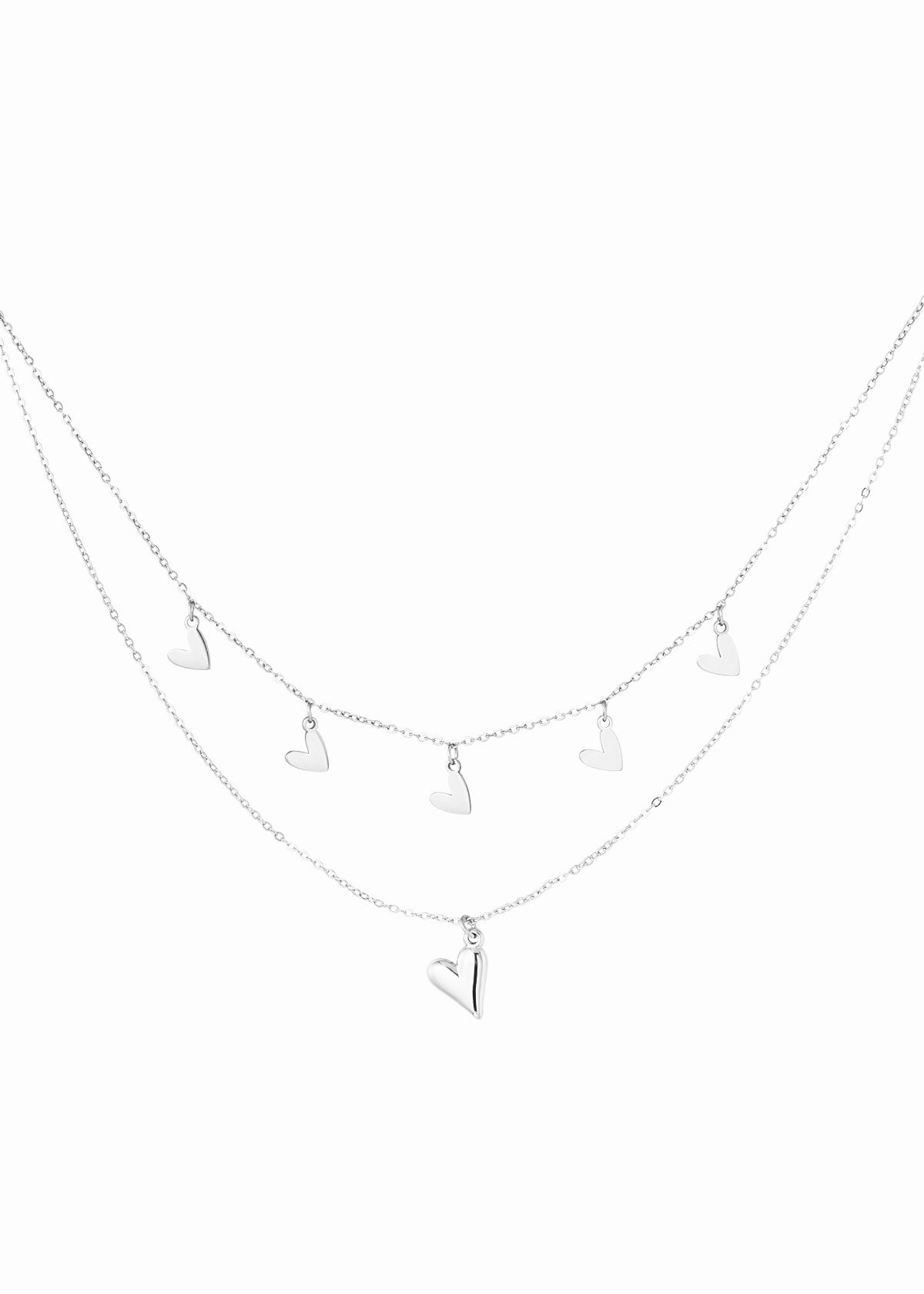 Double Heart Kette