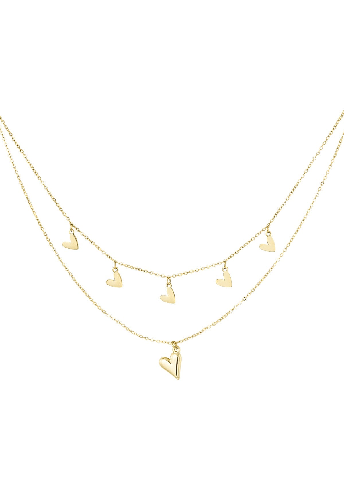 Double Heart Kette