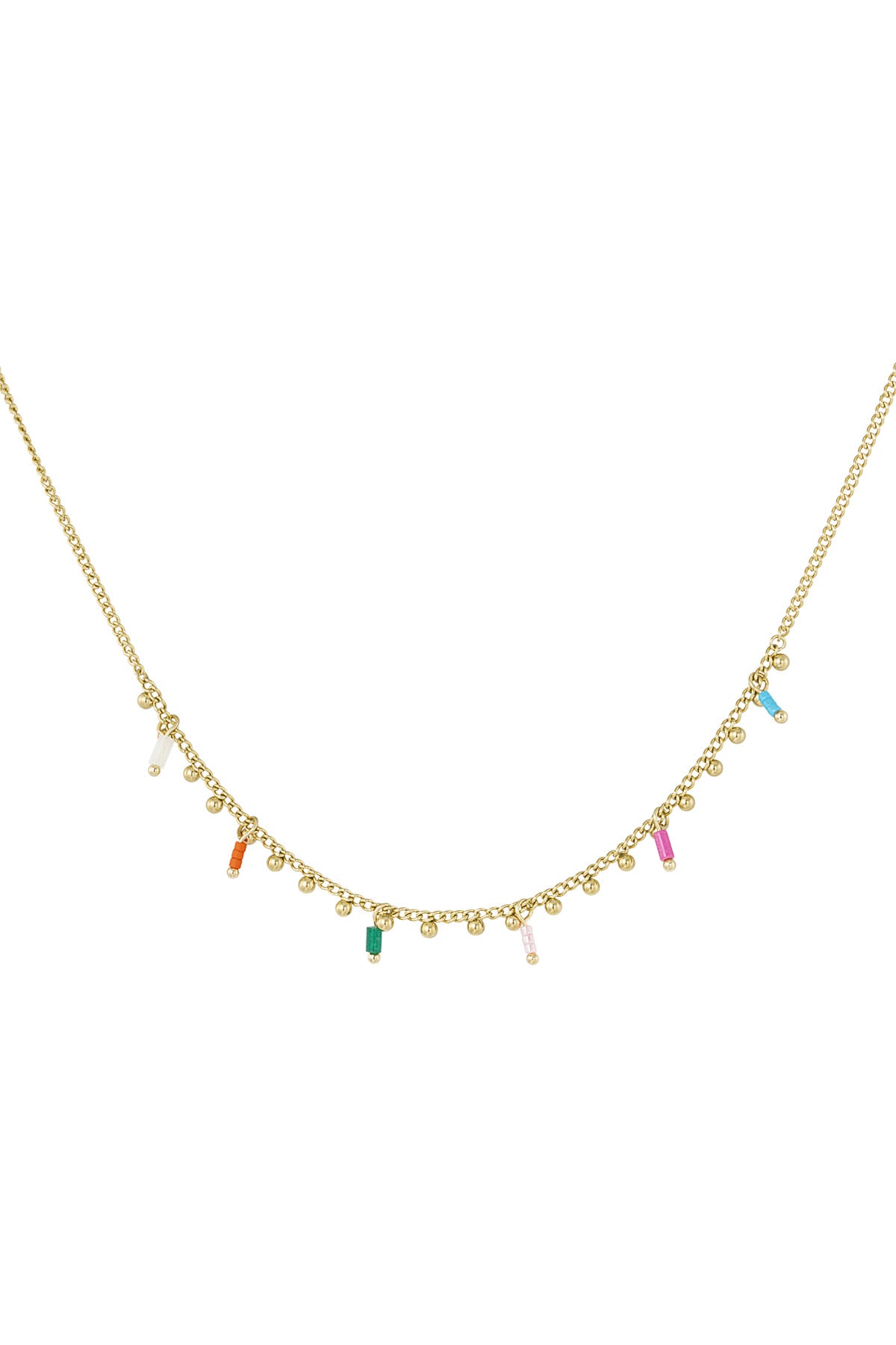 Rainbow Pearl Kette